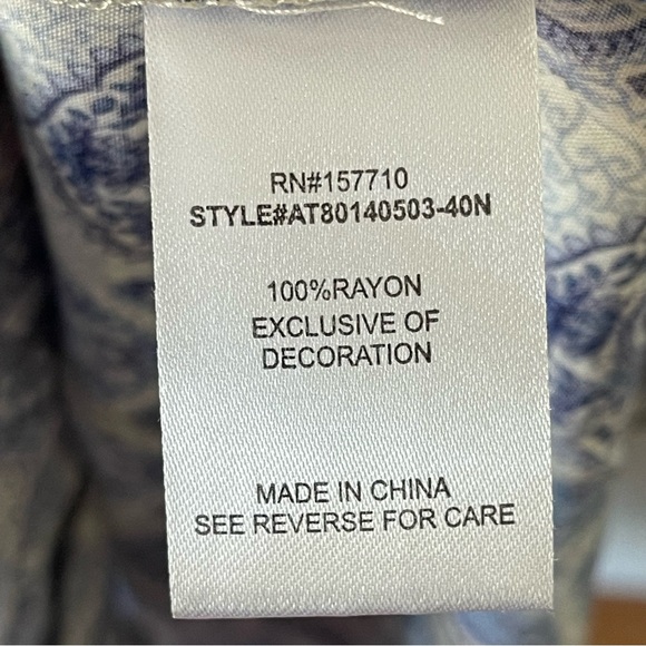 Alchemy Thread Dress XL Blue Print Asymmetric Babydoll Fairycore Fairy Boho - Picture 9 of 10